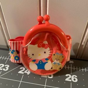 RARE Vintage Sanrio Hello Kitty Wrist Coin Purse